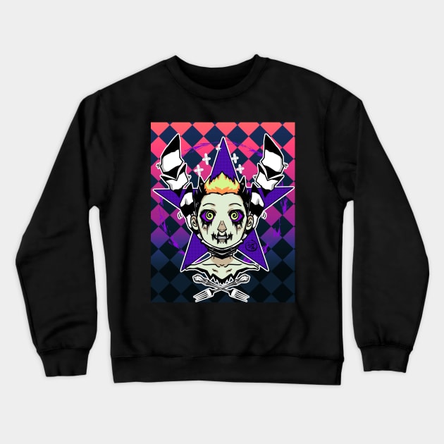 Punk rock/ anime style/gothic/rockstar Crewneck Sweatshirt by PeligroVisual